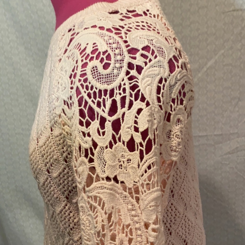 Pink Lace Sweater - Picture 5 of 6